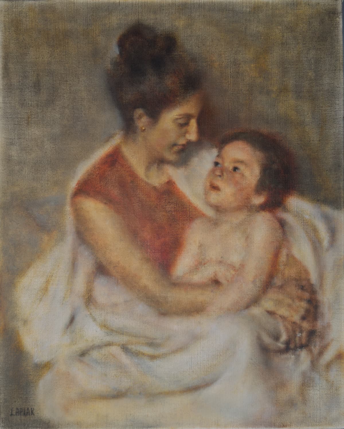 Mother and Child - Joachim Lapiak. A painting of Mother and Child.